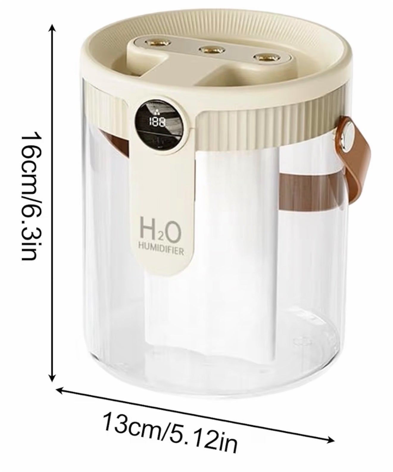 Portable Humidifier,Cool Mist Humidifier | Quiet Wireless Diffuser with 1.5L Water Tank for Apartment Dorm Indoor Desk Travel Household Plants