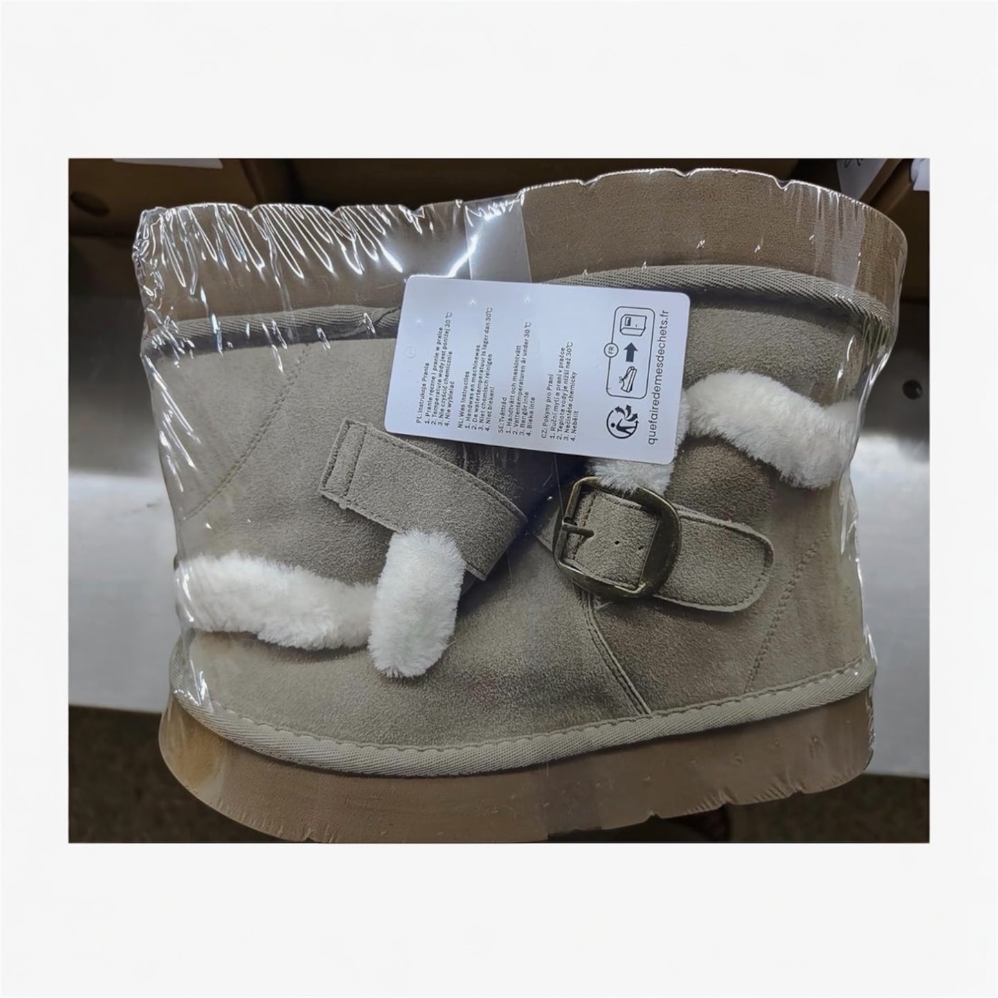 Dokela Women Snow Boots Winter Warm Fur Lined Ladies Casual Ankle Booties Shoes Slip On Outdoor Zip Flat