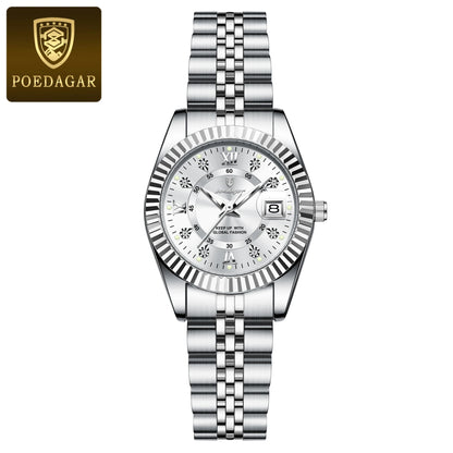 Luxury Watch for Woman Luminous Waterproof Date Stainless Steel Ladies Watch Fashion Casual Quartz Women'S Watches Gift