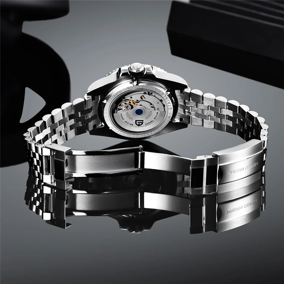 40MM Ceramic GMT Automatic Watch Men'S Mechanical Watch Sapphire Glass 100M Waterproof Men'S Mechanical Watch