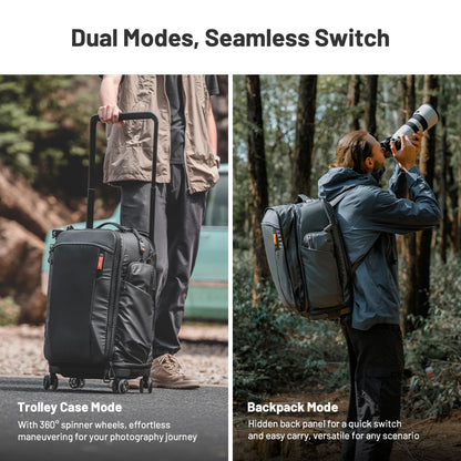 Photography Trolley Case Photography Bag DSLR Camera Bag Professional Outdoor Backpack Luggage Equipment Travel Case