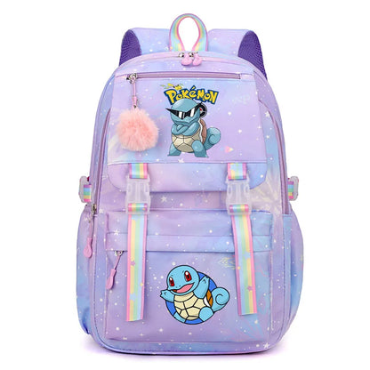 Anime Pikachu Charmander Cartoon Bookbag Pokemon Backpack Children Gift for Teen Student Back to School Backpack Gir