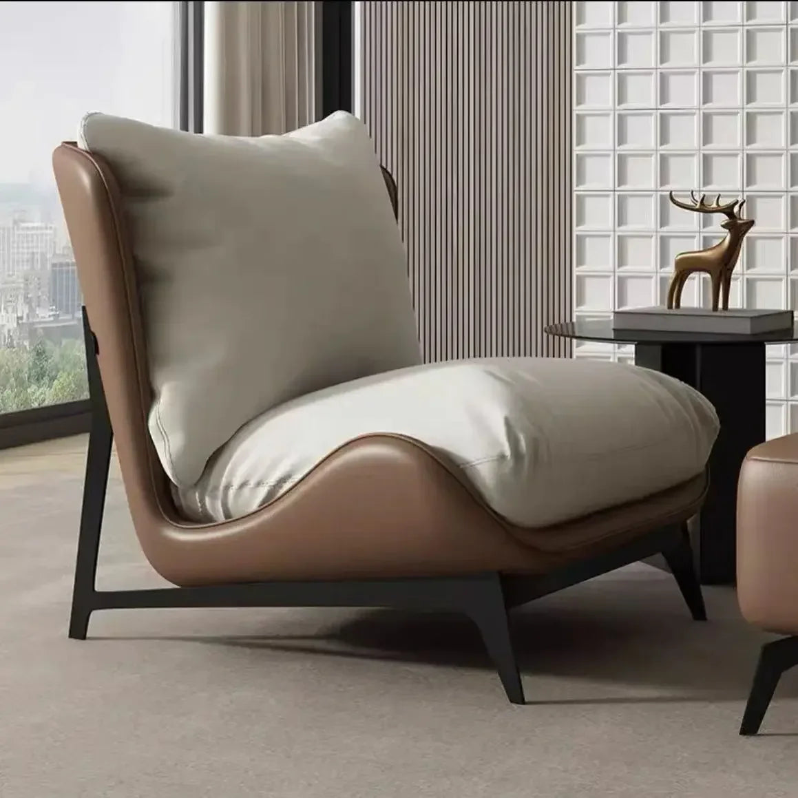 Balcony Leisure Chair Simple Single Sofa Living Room Leisure Lounge Chair Lazy Sofa Chair Living Leisure Reading