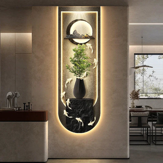 Crystal Porcelain Lamp Painting New Led Porcelain Wall Lamp for Indoor Decoration Living Room Corridor Restaurant Home Decorat W