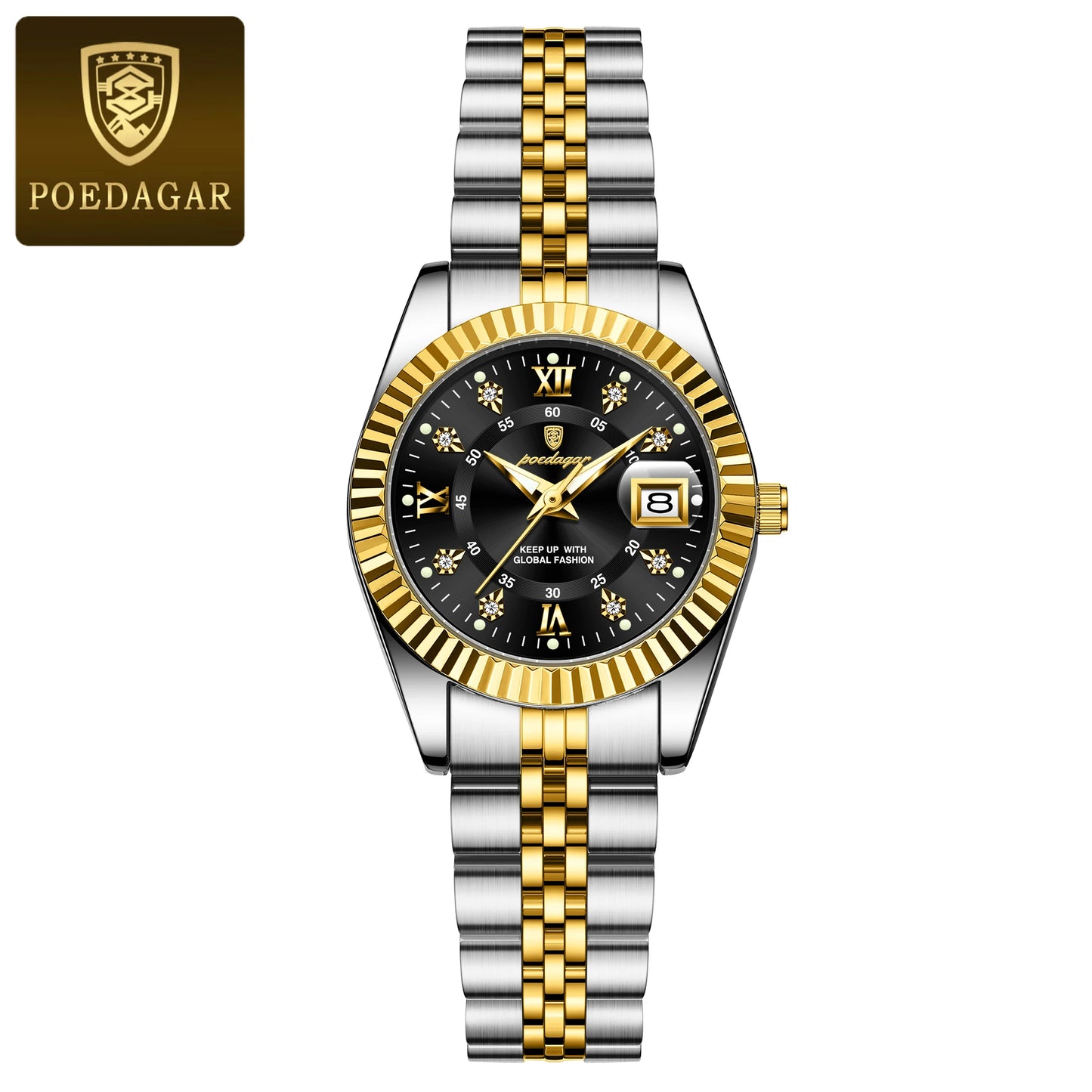 Luxury Watch for Woman Luminous Waterproof Date Stainless Steel Ladies Watch Fashion Casual Quartz Women'S Watches Gift