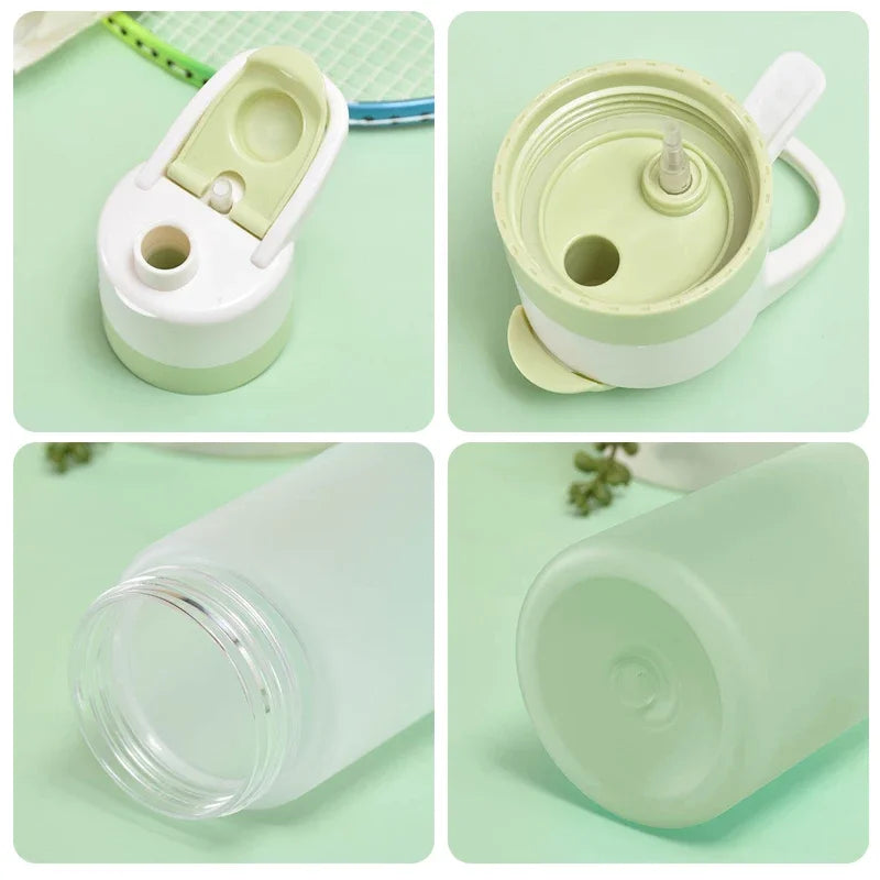 650ML Water Bottle for Girls Outdoor Sport Travel Bottles Large Capacity Spray Bottle BPA Free Drinkware Travel Bottles Gift Cup
