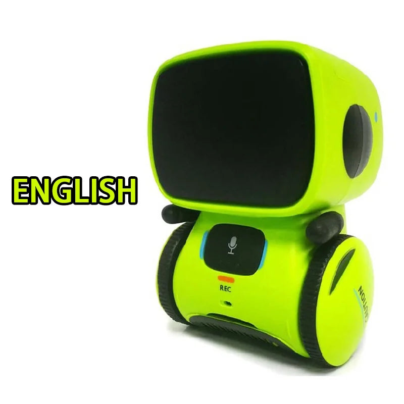 Toy Robot Intelligent Robots Russian & English & Spanish Version Voice & Touch Control Toys Interactive Educational RC Robot