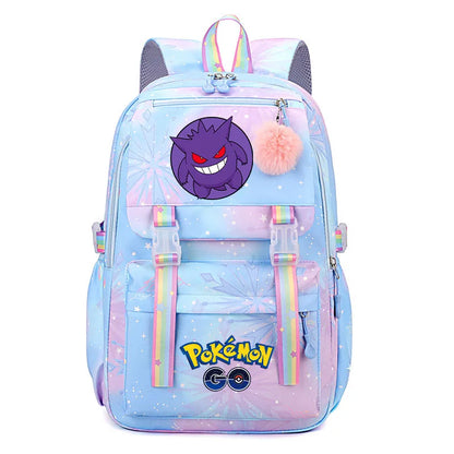 Anime Pikachu Charmander Cartoon Bookbag Pokemon Backpack Children Gift for Teen Student Back to School Backpack Gir