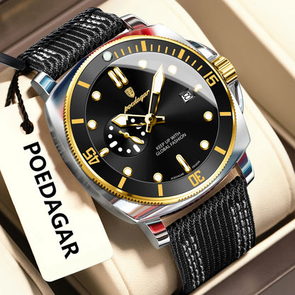 Fashion Luxury Man Wristwatch Luminous Waterproof Date Sports Watch for Men Business Nylon Leather Quartz Men'S Watches