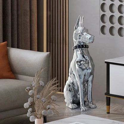 Modern Floor Decoration Electroplating Dog Porch TV Cabinet Next to the Living Room High-Grade Ornaments Statue Home Accessories