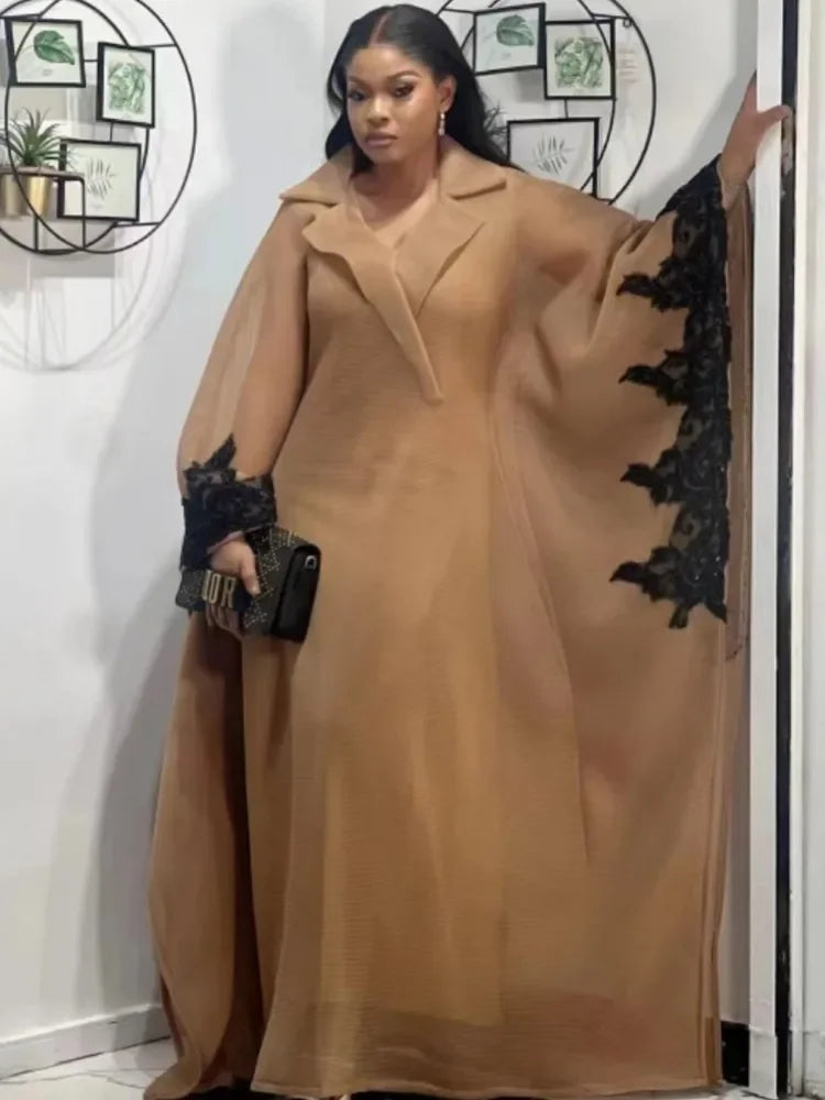 Evening Dress Women Dashiki Muslim Fashion Abaya African Clothes Robe Marocaine Luxury Dubai Kaftan Dress Vetement plus Size