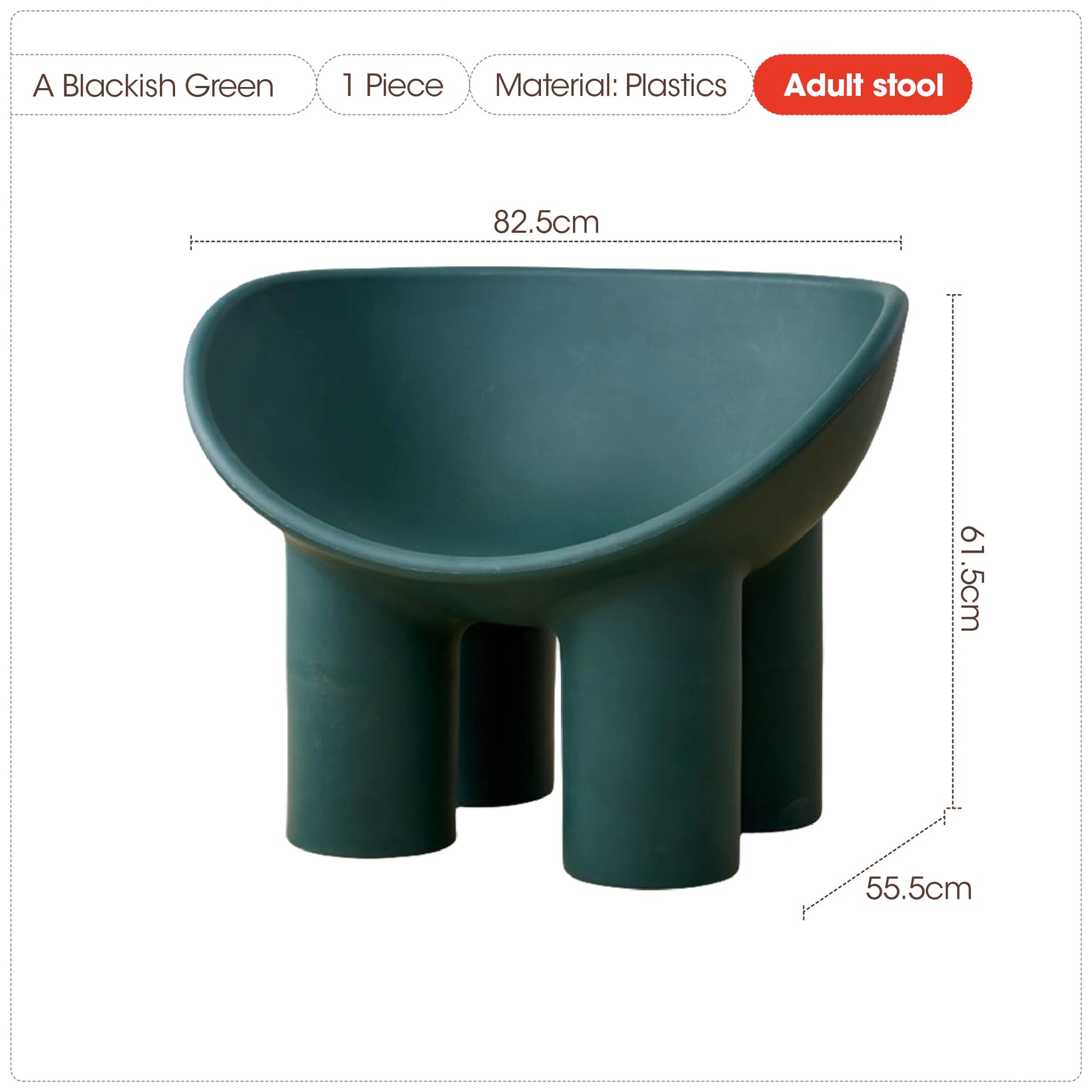 Elephant Leg Single Chair Ins Plastic Sofa Chair Living Room Shoe Changing Stool Lazy Creative Outdoor Leisure Stool Furniture
