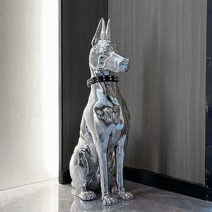 Modern Floor Decoration Electroplating Dog Porch TV Cabinet Next to the Living Room High-Grade Ornaments Statue Home Accessories