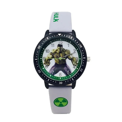 Disney Avengers Spider Man Iron Man Hulk Cartoon Children'S Watch Student Waterproof Quartz Watch Festival Birthday Gifts Toys