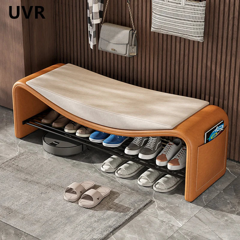 UVR Light Luxury Shoe Stool Modern Simple Doorway Stool Creative Design Bedroom Dresser Chair Small Low Stool Home Furniture