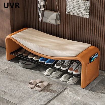 UVR Light Luxury Shoe Stool Modern Simple Doorway Stool Creative Design Bedroom Dresser Chair Small Low Stool Home Furniture