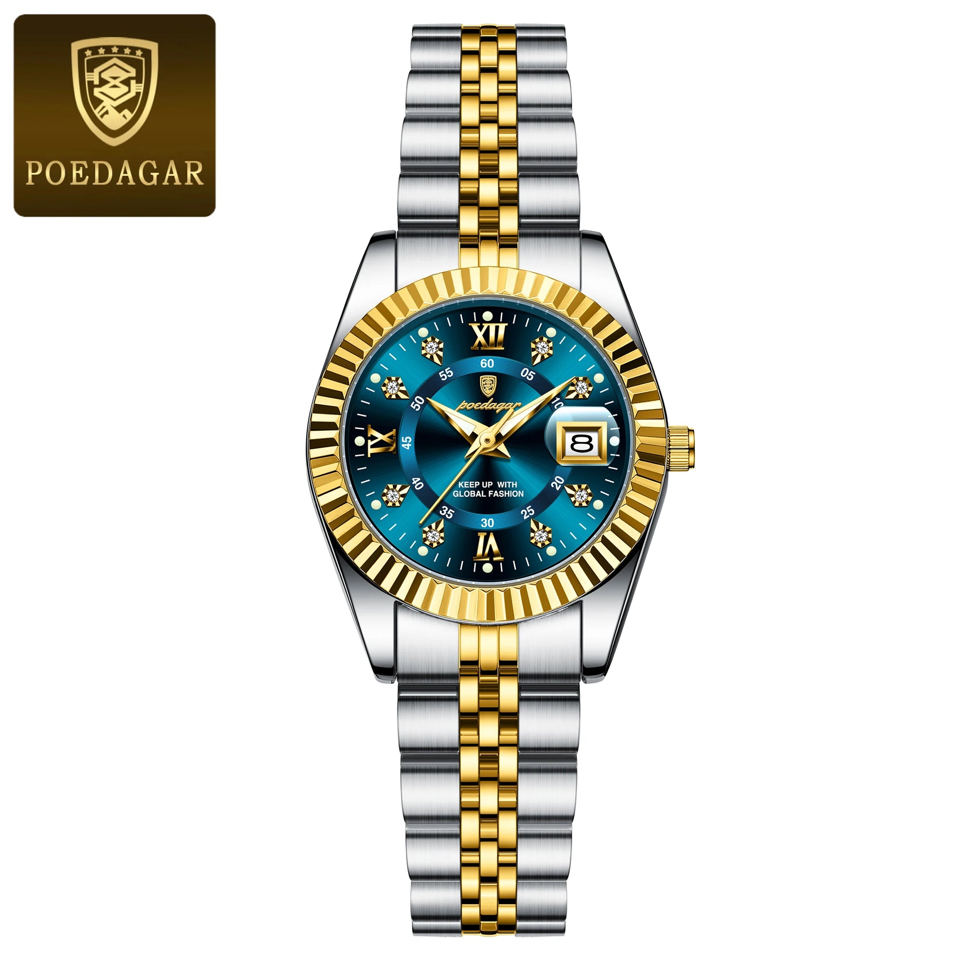 Luxury Watch for Woman Luminous Waterproof Date Stainless Steel Ladies Watch Fashion Casual Quartz Women'S Watches Gift