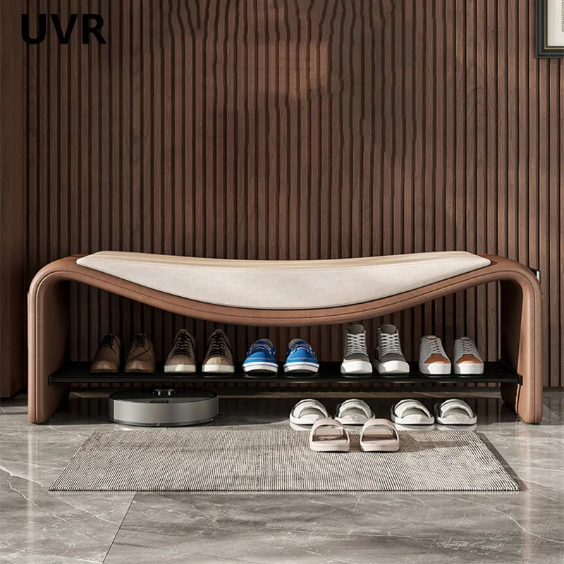 UVR Light Luxury Shoe Stool Modern Simple Doorway Stool Creative Design Bedroom Dresser Chair Small Low Stool Home Furniture