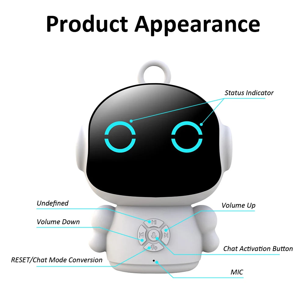 Tuya Smart AI Robot Wifi Early Education Toys for Children Speech Recognition & Voice Interactive Educational Learning Machine