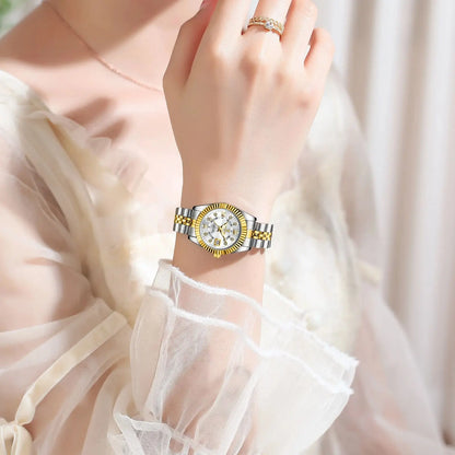 Luxury Watch for Woman Luminous Waterproof Date Stainless Steel Ladies Watch Fashion Casual Quartz Women'S Watches Gift