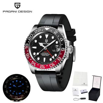 2025 New  Top Mechanical Automatic Watch Sports Rubber Diver Series Watch Luminous Date Display Watches for Man