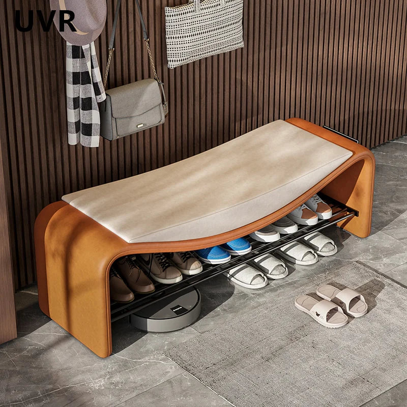 UVR Light Luxury Shoe Stool Modern Simple Doorway Stool Creative Design Bedroom Dresser Chair Small Low Stool Home Furniture