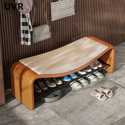 UVR Light Luxury Shoe Stool Modern Simple Doorway Stool Creative Design Bedroom Dresser Chair Small Low Stool Home Furniture