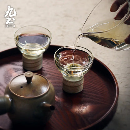 JOTO Teacup Organic Elegance Hand-Made Embroid Cu Tea Original Tea Set XCBR0090