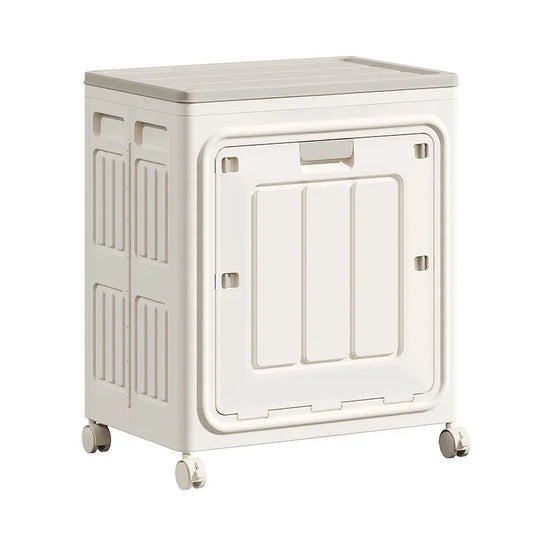 Clothes Storage Cabinet Household Foldable Bedroom Clothing Quilt Storage Box Large Capacity Flip Cover Organize Storage Cabinet