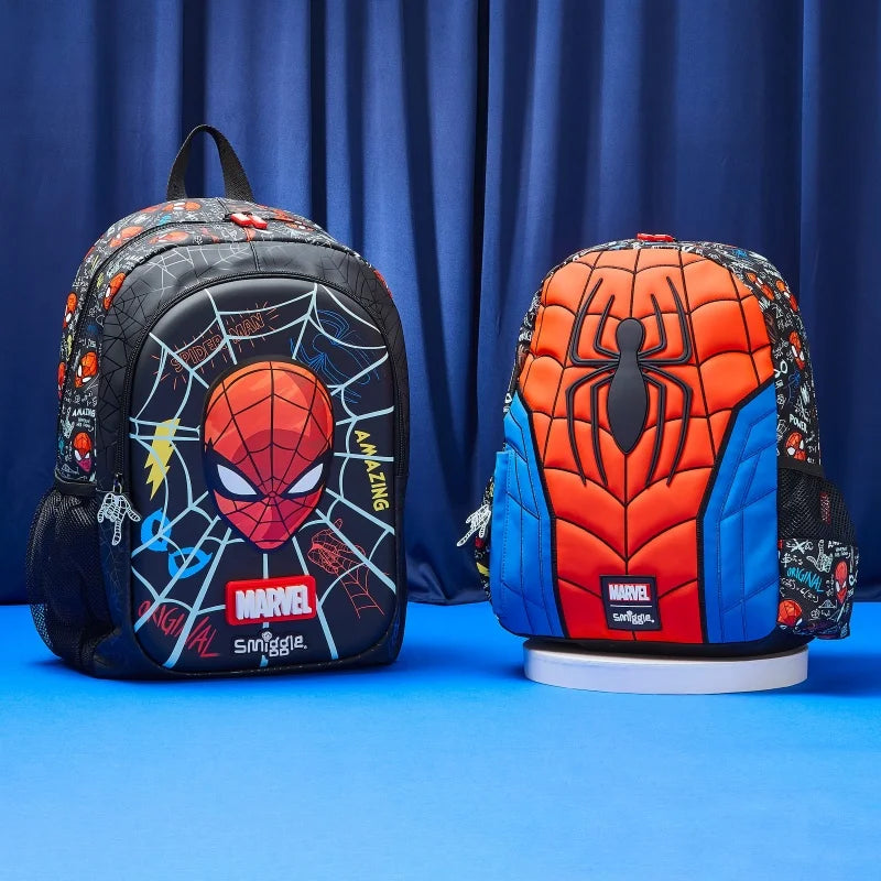 Smiggle Marvel Spider-Man Children Stationery Student School Bag Lunch Bag Lunch Box Wallet Pencil Box Water Cup Student Gift
