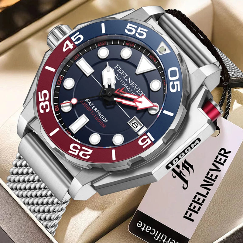 Top Brand Luxury Automatic Watch for Men Fashion Business Watch Men Military Waterproof Men'S Mechanical Wristwatches