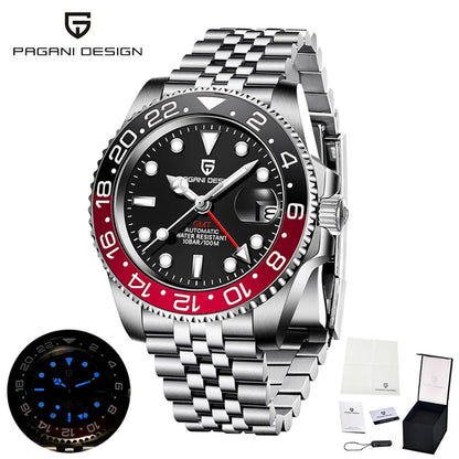 2025 New  Top Mechanical Automatic Watch Sports Rubber Diver Series Watch Luminous Date Display Watches for Man