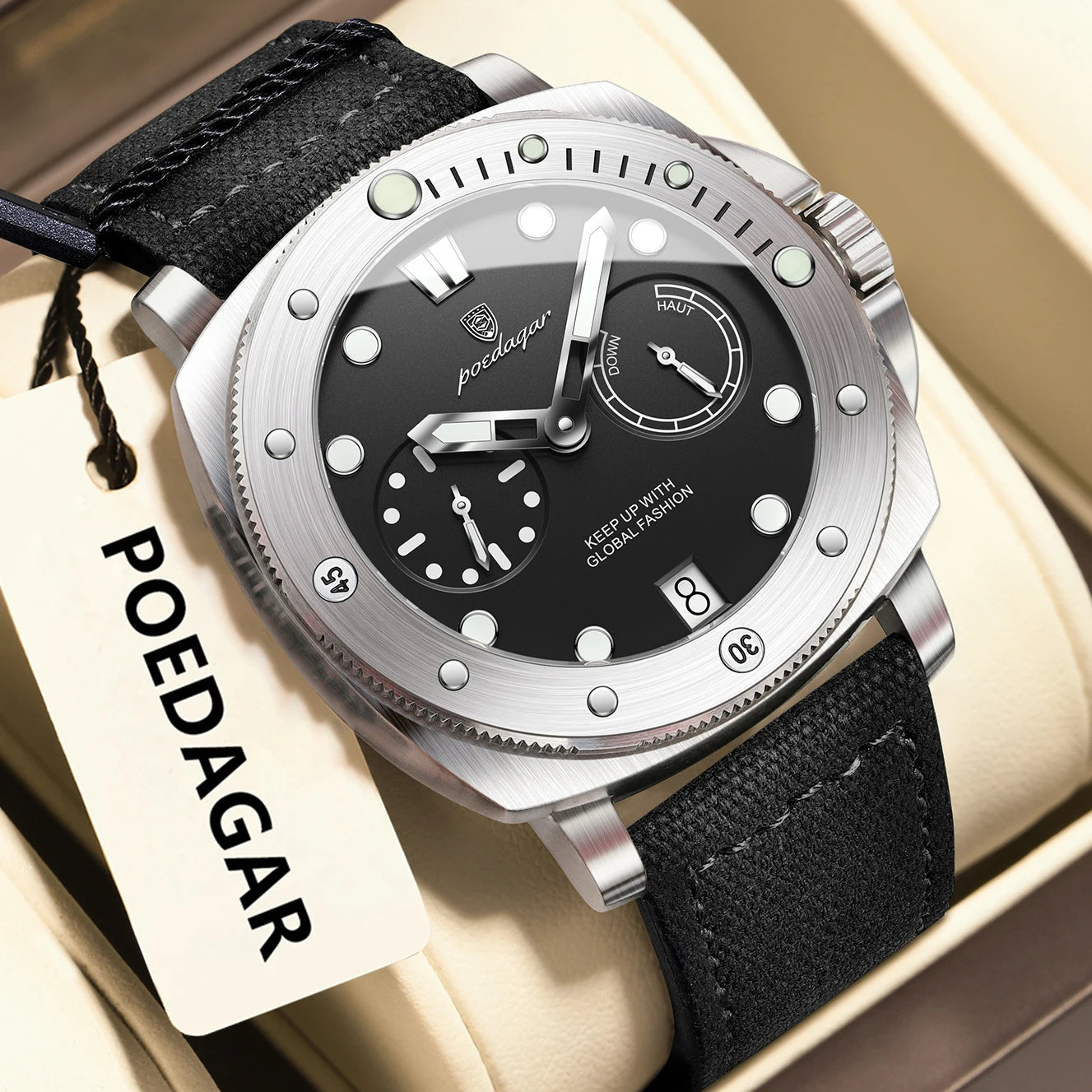 High Quality Military Watch for Man Waterproof Luminous Date Fashion Men Clock Nylon Leather Quartz Men'S Watches Reloj
