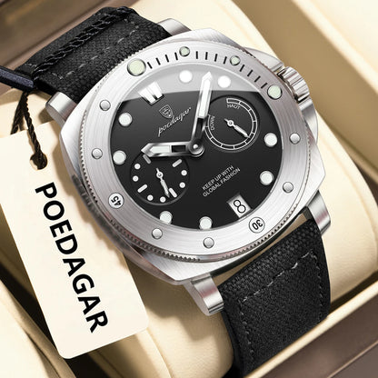 High Quality Military Watch for Man Waterproof Luminous Date Fashion Men Clock Nylon Leather Quartz Men'S Watches Reloj