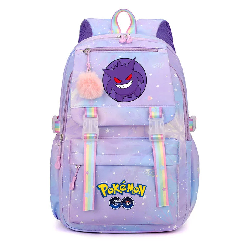 Anime Pikachu Charmander Cartoon Bookbag Pokemon Backpack Children Gift for Teen Student Back to School Backpack Gir