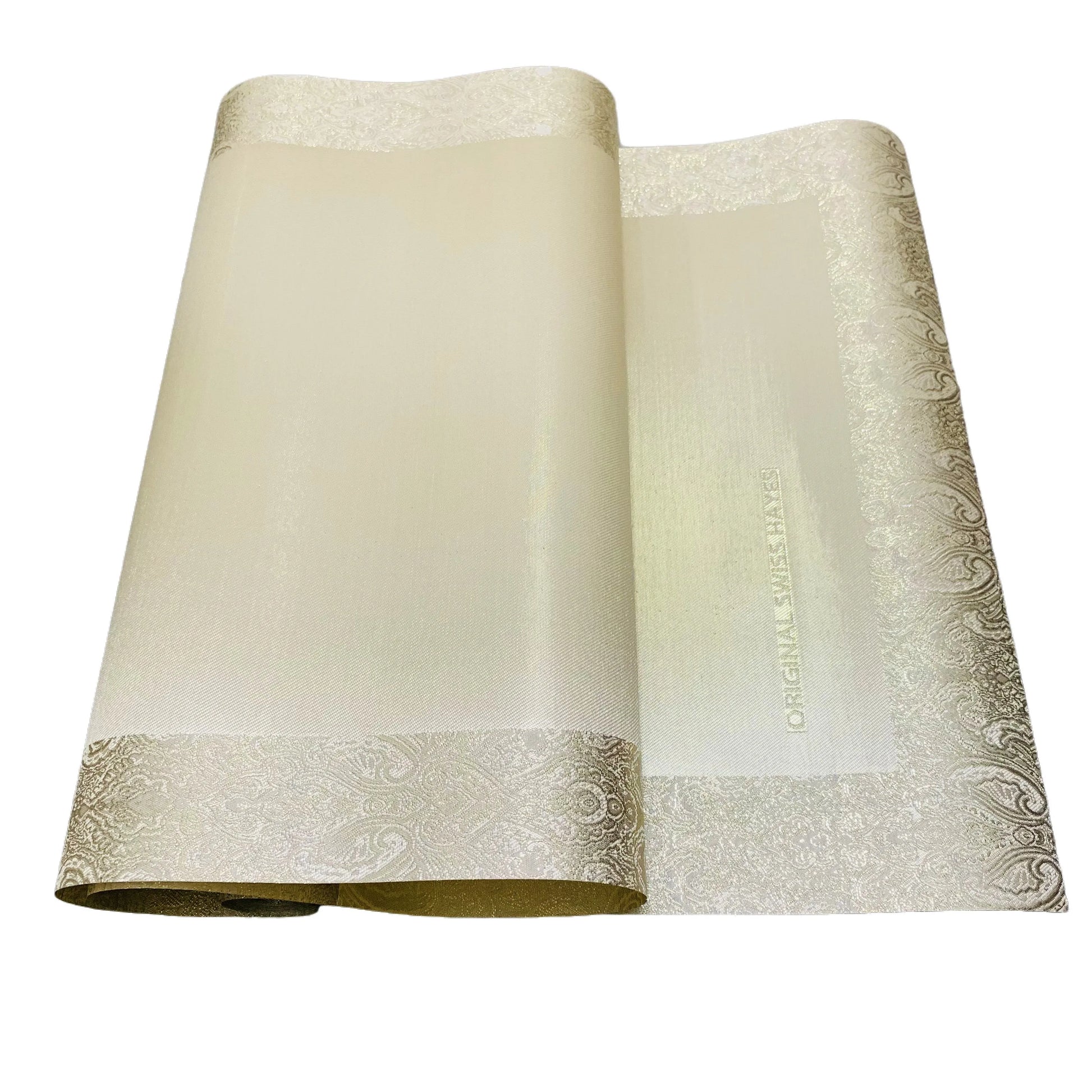 Original Swiss Jacob Hayes Gele 2025 Nigerian Platinum Headtie Luxurious Artisanal Headwrap Wedding Festival Dress Collocation