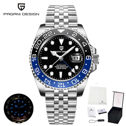 2025 New  Top Mechanical Automatic Watch Sports Rubber Diver Series Watch Luminous Date Display Watches for Man