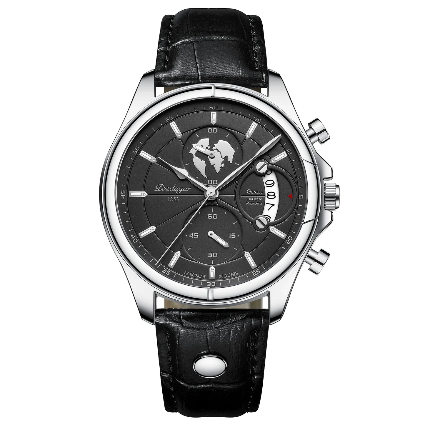 Sports Casual Man Watch Date Waterproof Luminous Leather Chronograph Men'S Watch Business Luxury Quartz Watches for Men