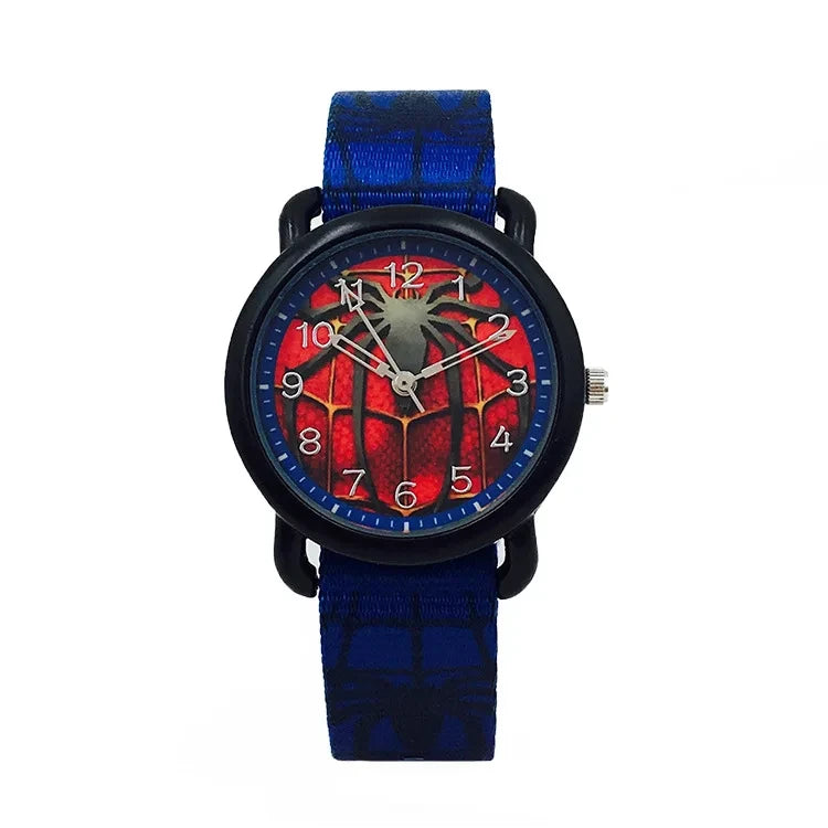 Disney Avengers Spider Man Iron Man Hulk Cartoon Children'S Watch Student Waterproof Quartz Watch Festival Birthday Gifts Toys