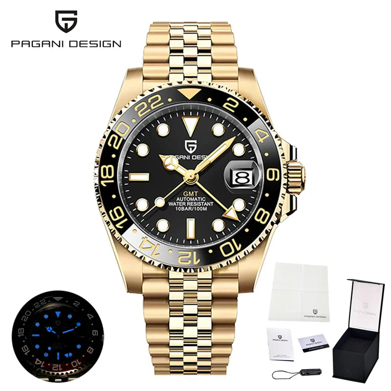 2025 New  Top Mechanical Automatic Watch Sports Rubber Diver Series Watch Luminous Date Display Watches for Man