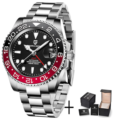 40MM Ceramic GMT Automatic Watch Men'S Mechanical Watch Sapphire Glass 100M Waterproof Men'S Mechanical Watch