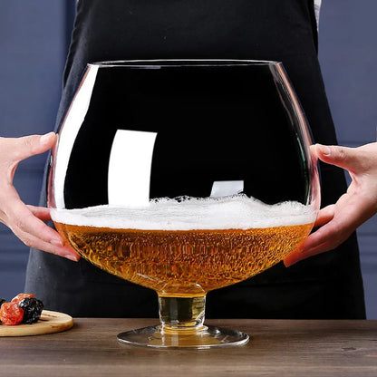 Oversized Beer Glass Mug, Giant Oktoberfest Drink Cup, Large Capacity, Tricky Draftspoof Fish Tank, Huge Wine