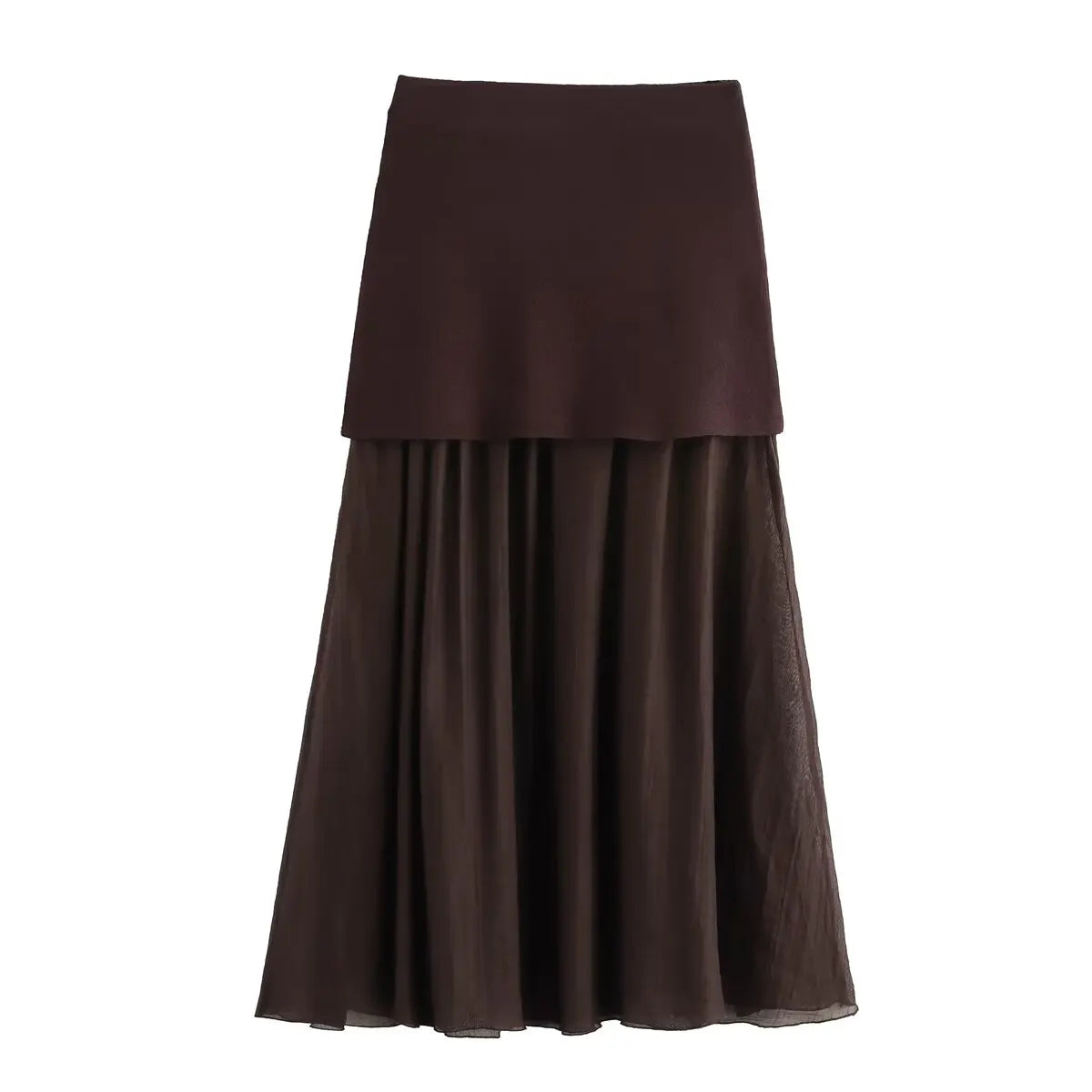 2025 Women Skirt Set Wine Red Knitted V-Neck Sleeveless Slim Vest +Solid High Waist Zipper Patchwork Long Skirt Street