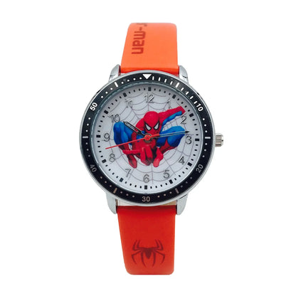 Disney Avengers Spider Man Iron Man Hulk Cartoon Children'S Watch Student Waterproof Quartz Watch Festival Birthday Gifts Toys