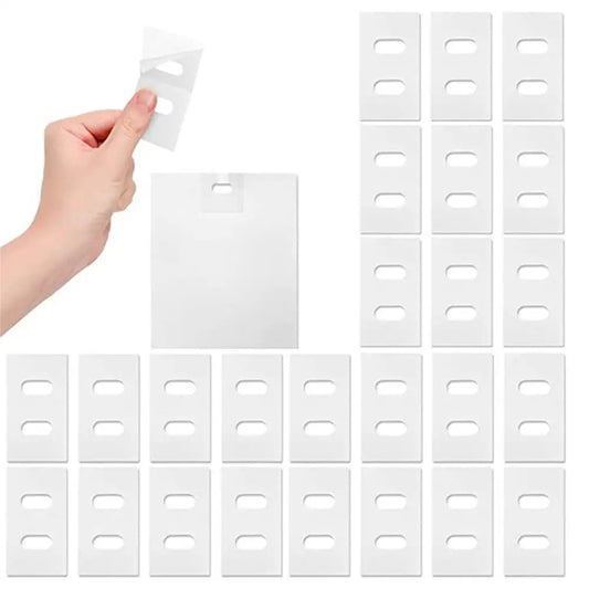 30Pcs Curtain Repair Stickers Blind Fixers Easy Blinds Tabs Parts White Vertical Louver Repair Slats Vertical Fixing Window