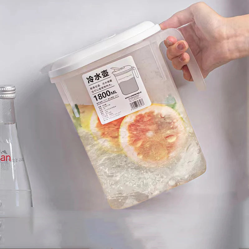 3.5L Water Kettle with Faucet Beverage Dispenser Cold Juice Lemonade Drinks Bucket Liquid Storage Tank Outdoor Fridge Organizers