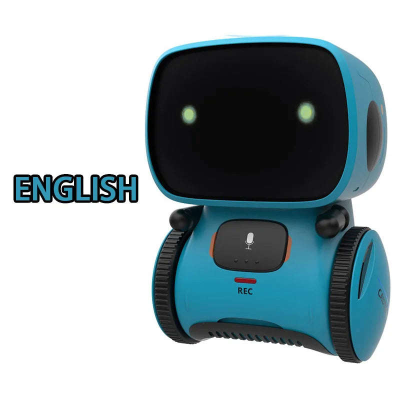 Toy Robot Intelligent Robots Russian & English & Spanish Version Voice & Touch Control Toys Interactive Educational RC Robot