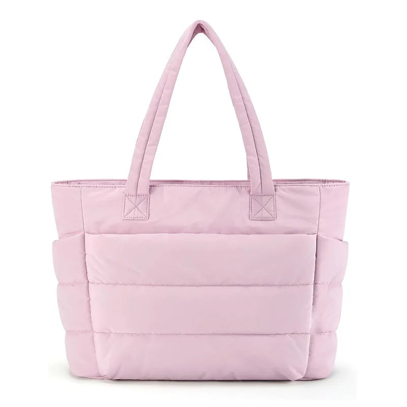 Women'S Bag Large Capacity Solid Color Tote Bag Versatile Handbag for Commuter Work Student Class Shopping Bag