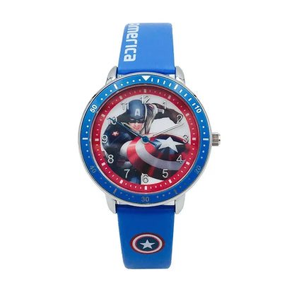 Disney Avengers Spider Man Iron Man Hulk Cartoon Children'S Watch Student Waterproof Quartz Watch Festival Birthday Gifts Toys
