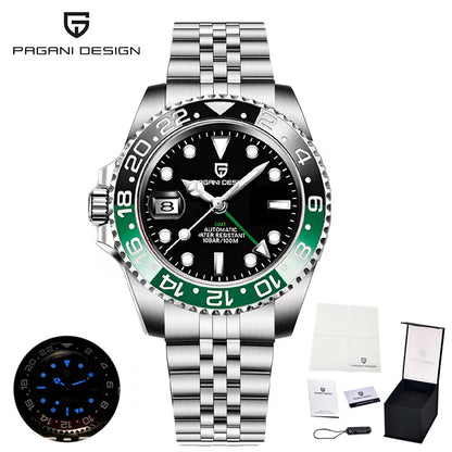 2025 New  Top Mechanical Automatic Watch Sports Rubber Diver Series Watch Luminous Date Display Watches for Man